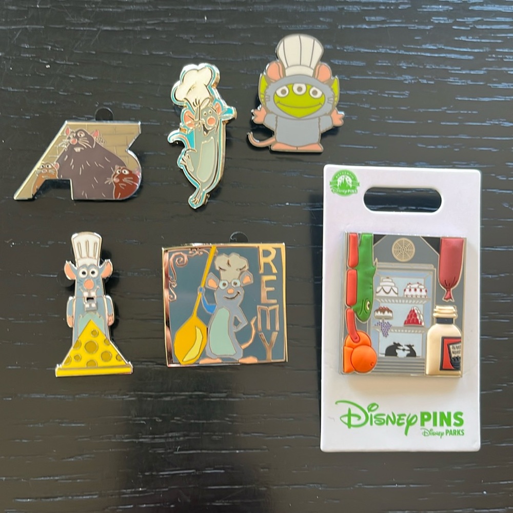 Disney Pixar Ratatouille Pins, 6 Pin Bundle (R-2)